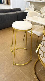 Gold Aura Bar Stool - GLARA HOME