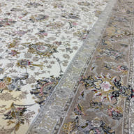 Golpar 1500 Reed Cream Persian Rug - GLARA HOME