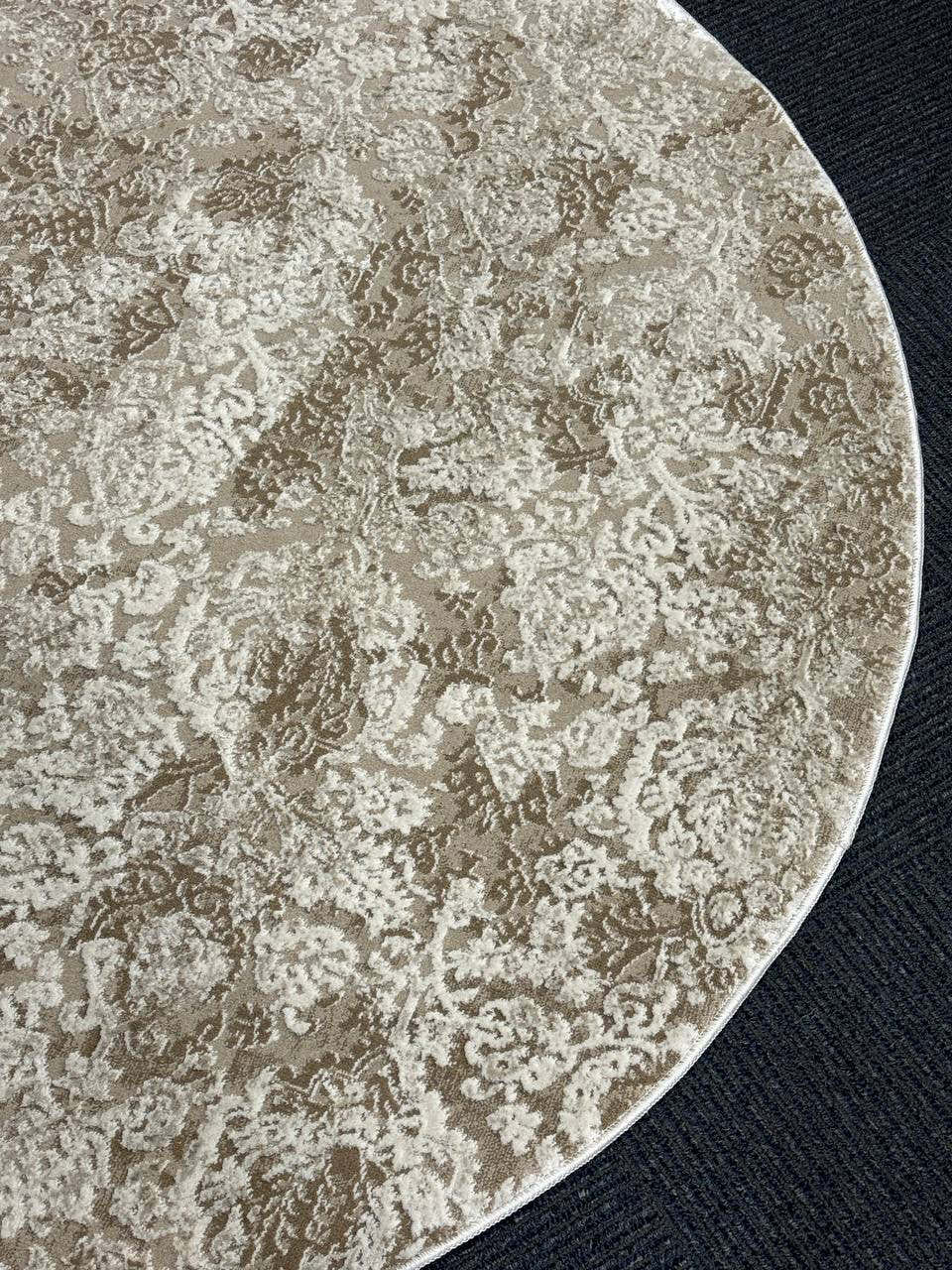 H4866 Round Rug Modern Textured Round Rug - GLARA HOME