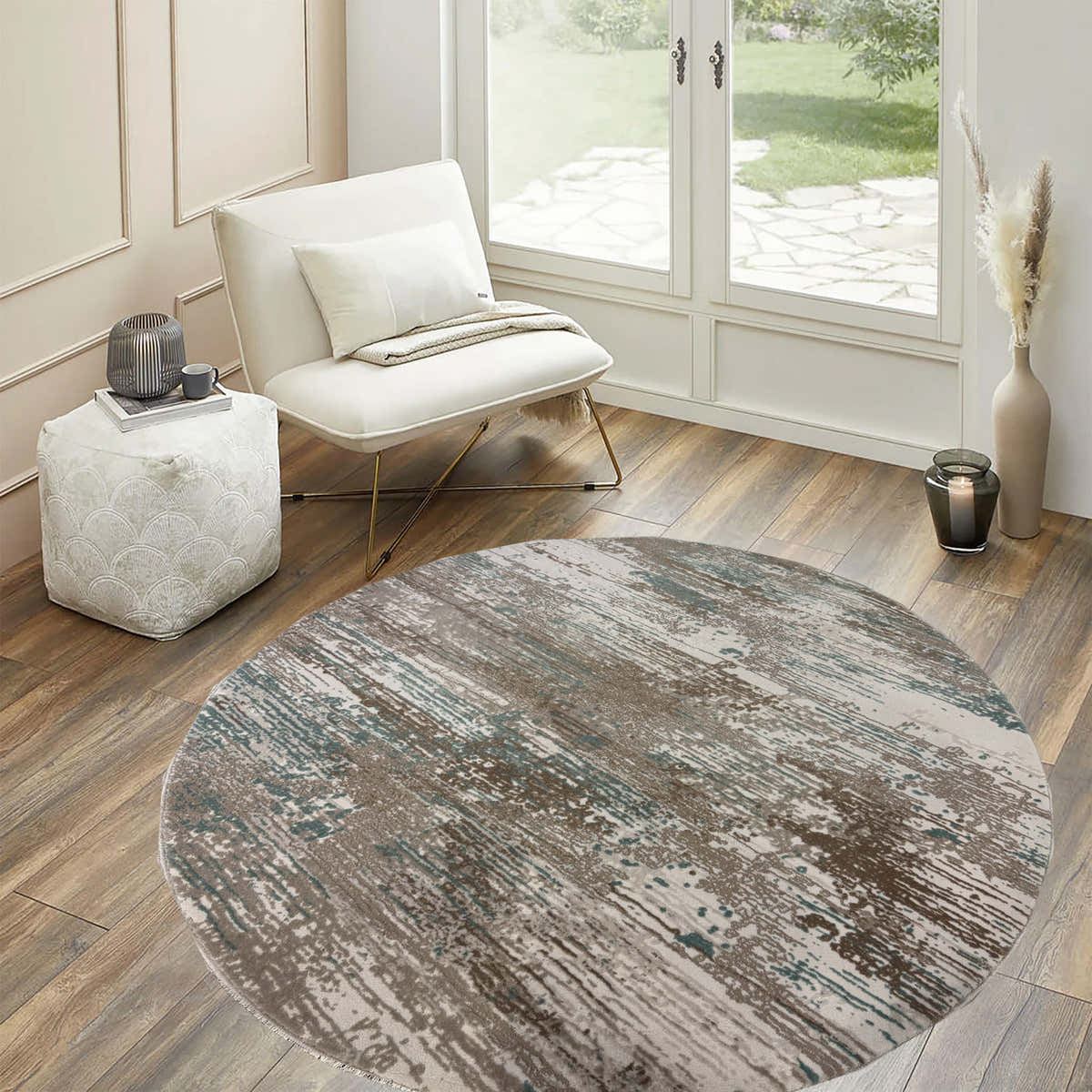 H5478 Round Rug - GLARA HOME