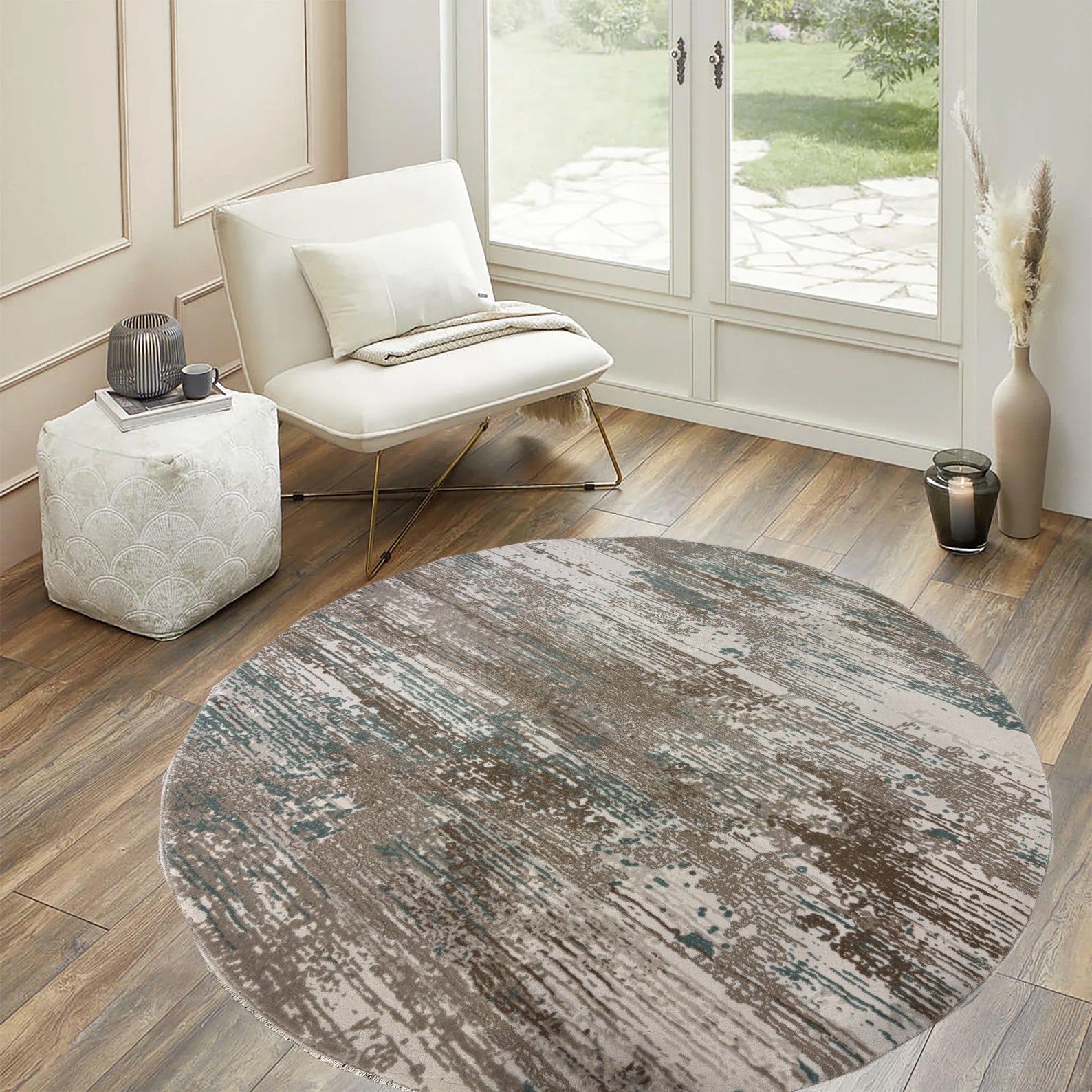 H5478 Round Rug - GLARA HOME