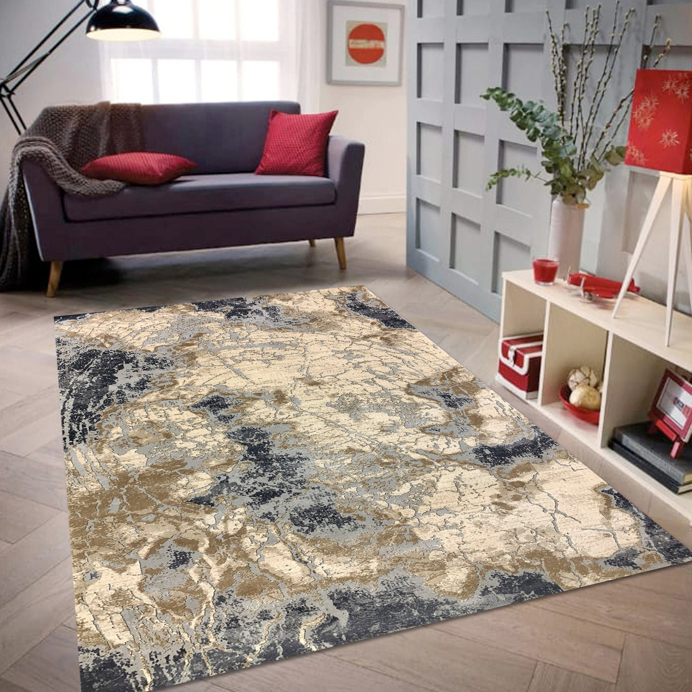 H6215 Modern Rug - GLARA HOME