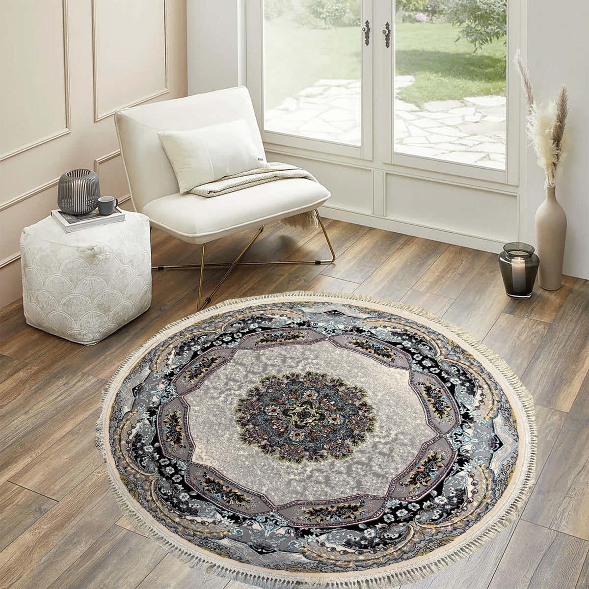 HALIDAY 700 Reed Round Rug - GLARA HOME