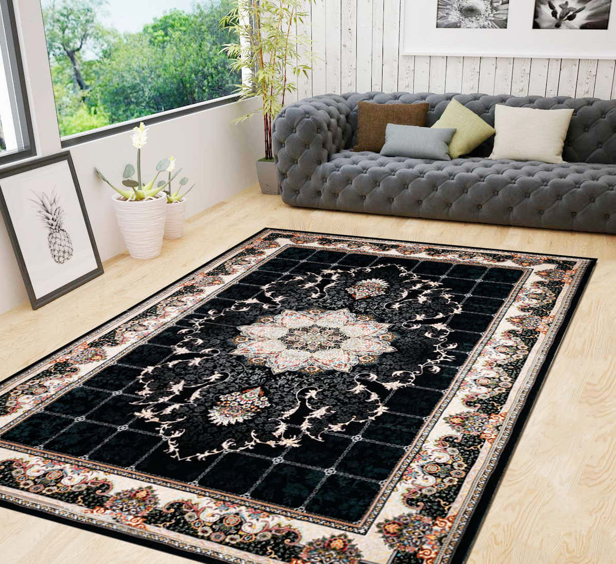 HIVA 700 Reed Persian Rug - GLARA HOME