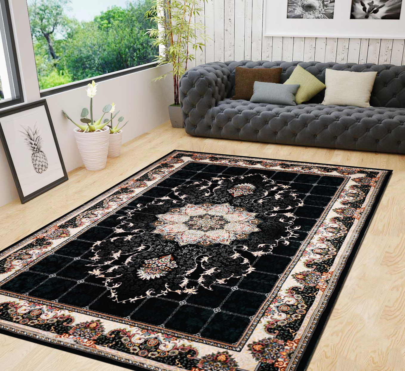 HIVA 700 Reed Persian Rug - GLARA HOME