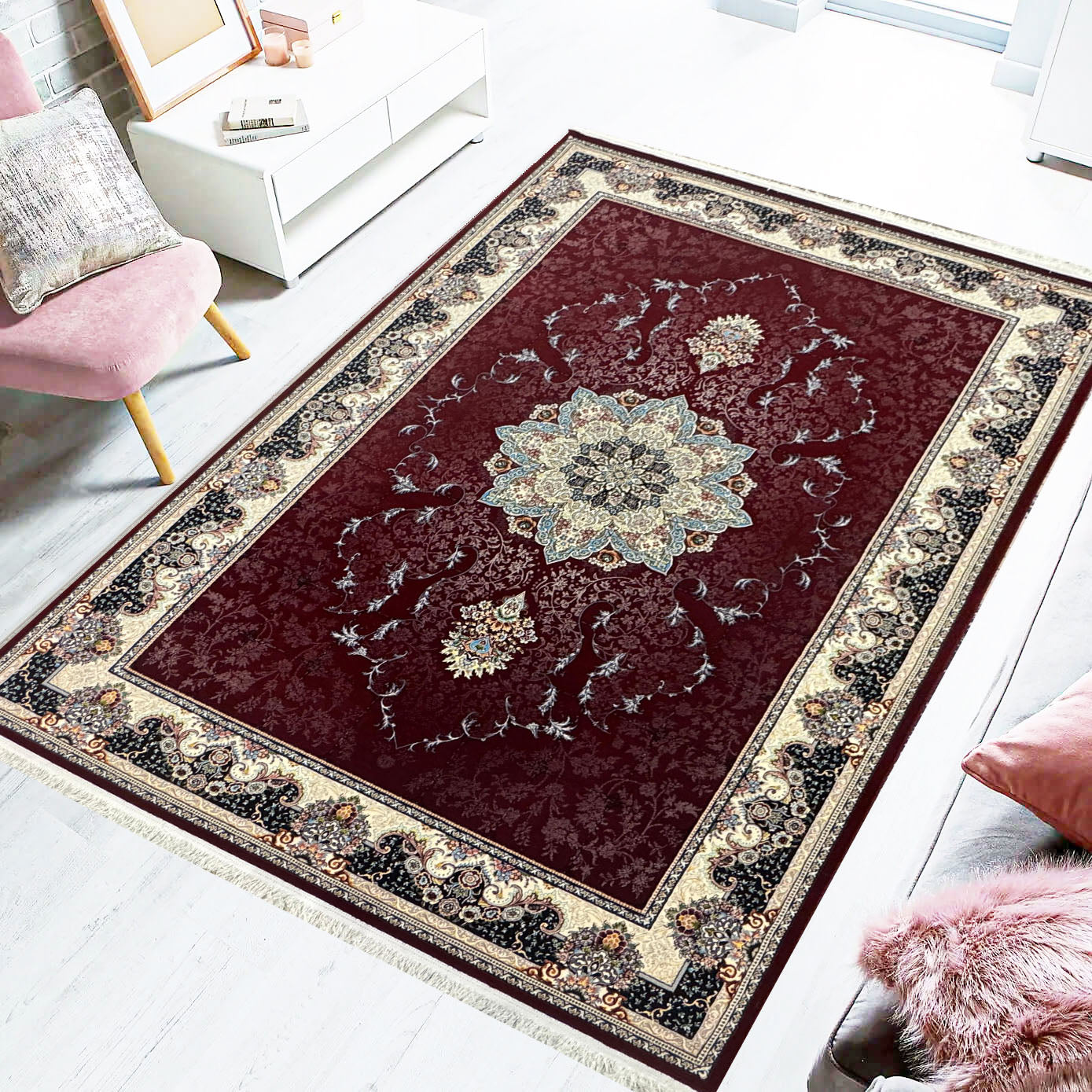 HIVA 700 Reed Persian Rug - GLARA HOME