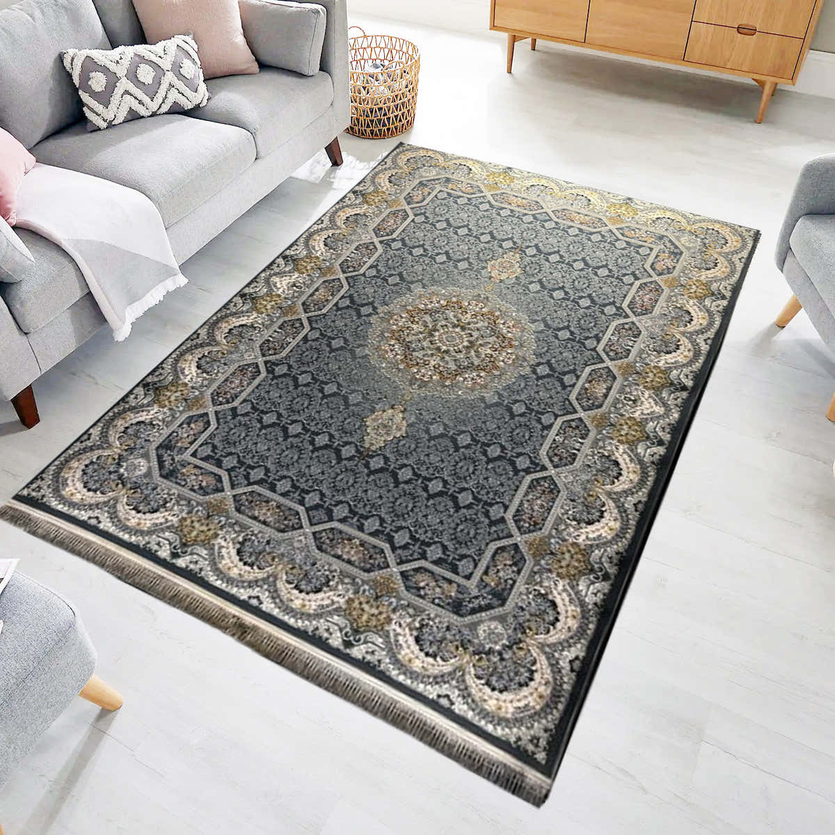 Haliday  1200 Reed Persian Rug - GLARA HOME