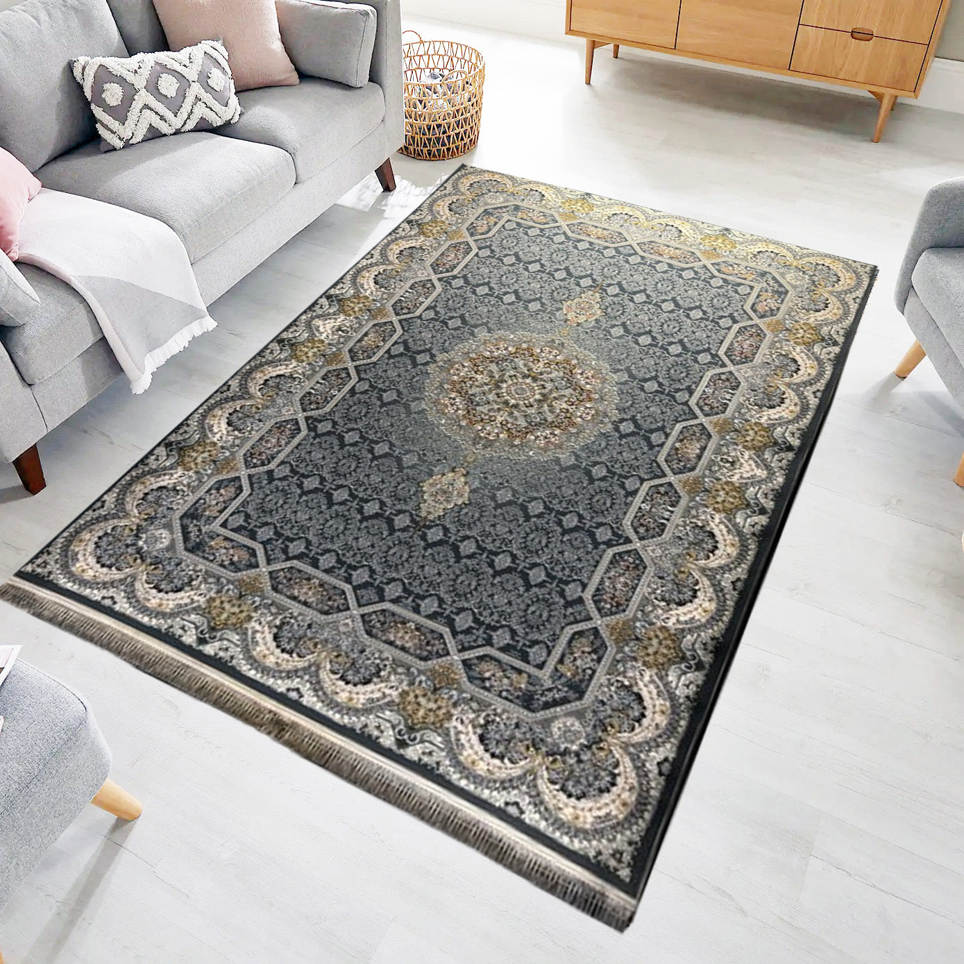 Haliday  1200 Reed Persian Rug - GLARA HOME