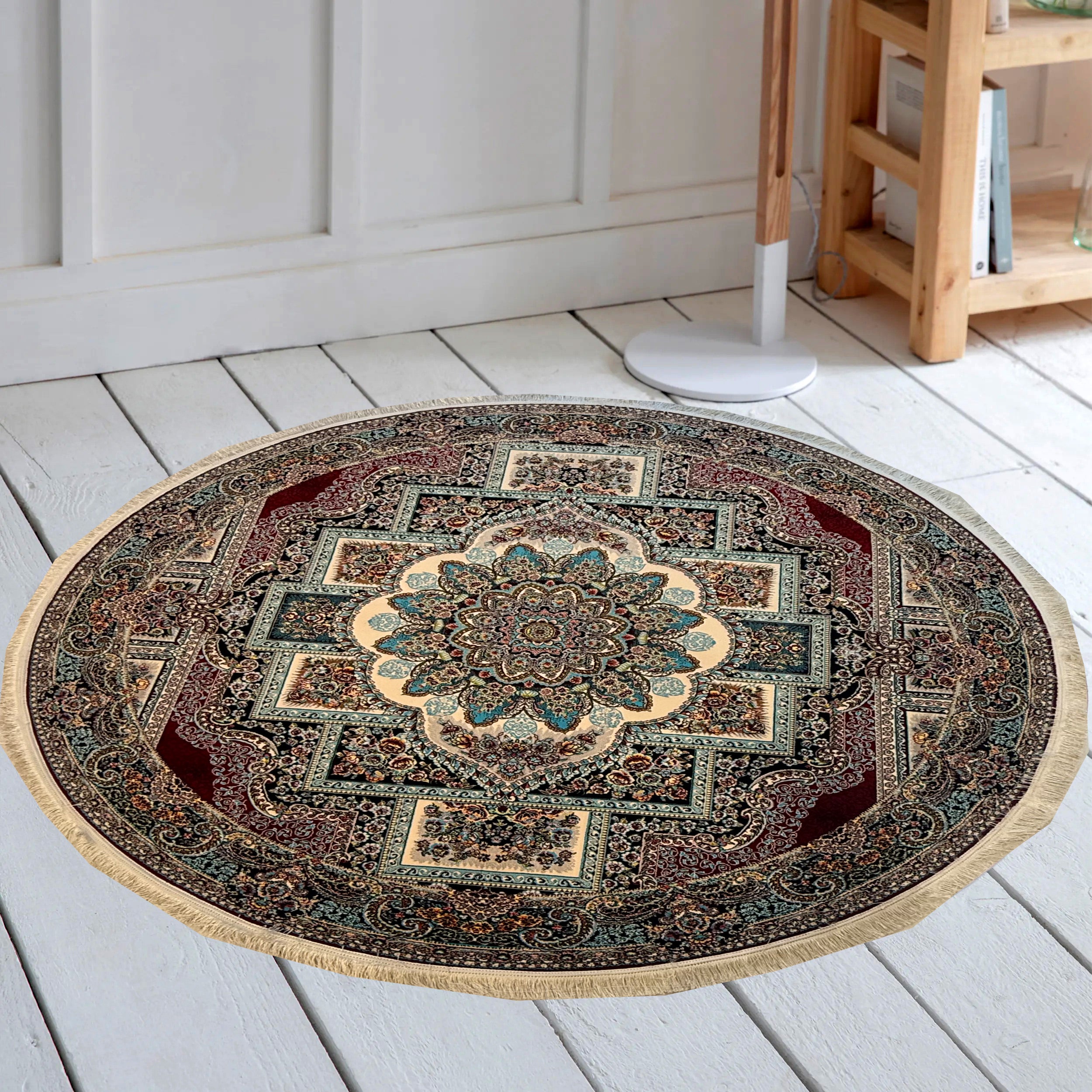 Hawz 700 Reed Round  Rug - GLARA HOME