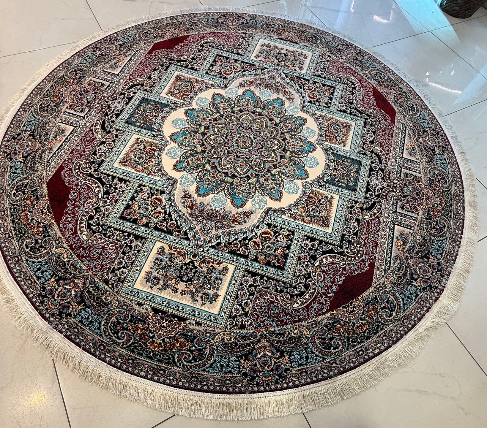 Hawz 700 Reed Round  Rug - GLARA HOME