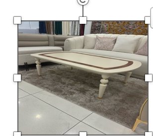 Inci Coffee Table White - GLARA HOME