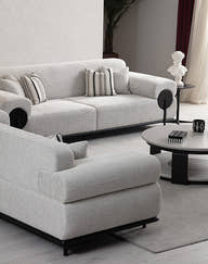 Loft Cream Sofa - GLARA HOME