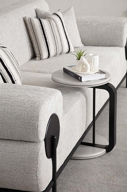 Loft Cream Sofa - GLARA HOME