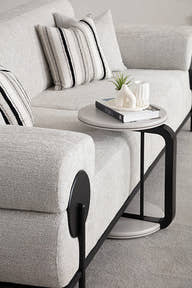 Loft Cream Sofa - GLARA HOME