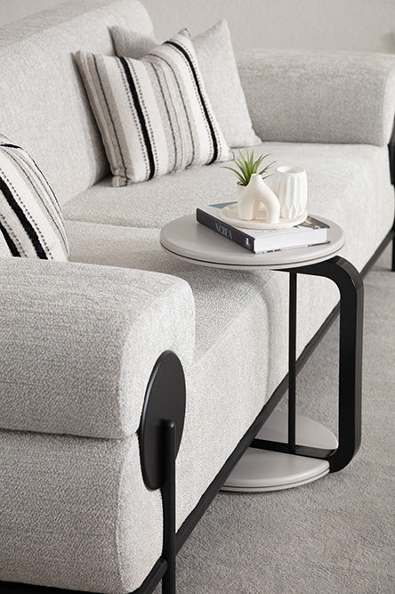 Loft Cream Sofa - GLARA HOME