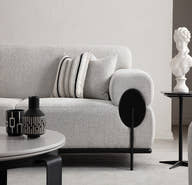 Loft Cream Sofa - GLARA HOME