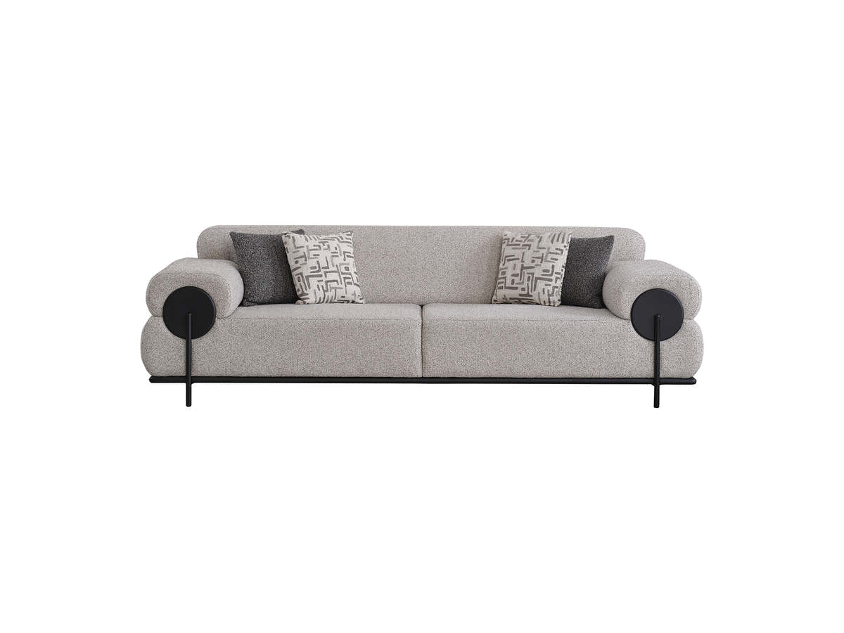 Loft Cream Sofa - GLARA HOME