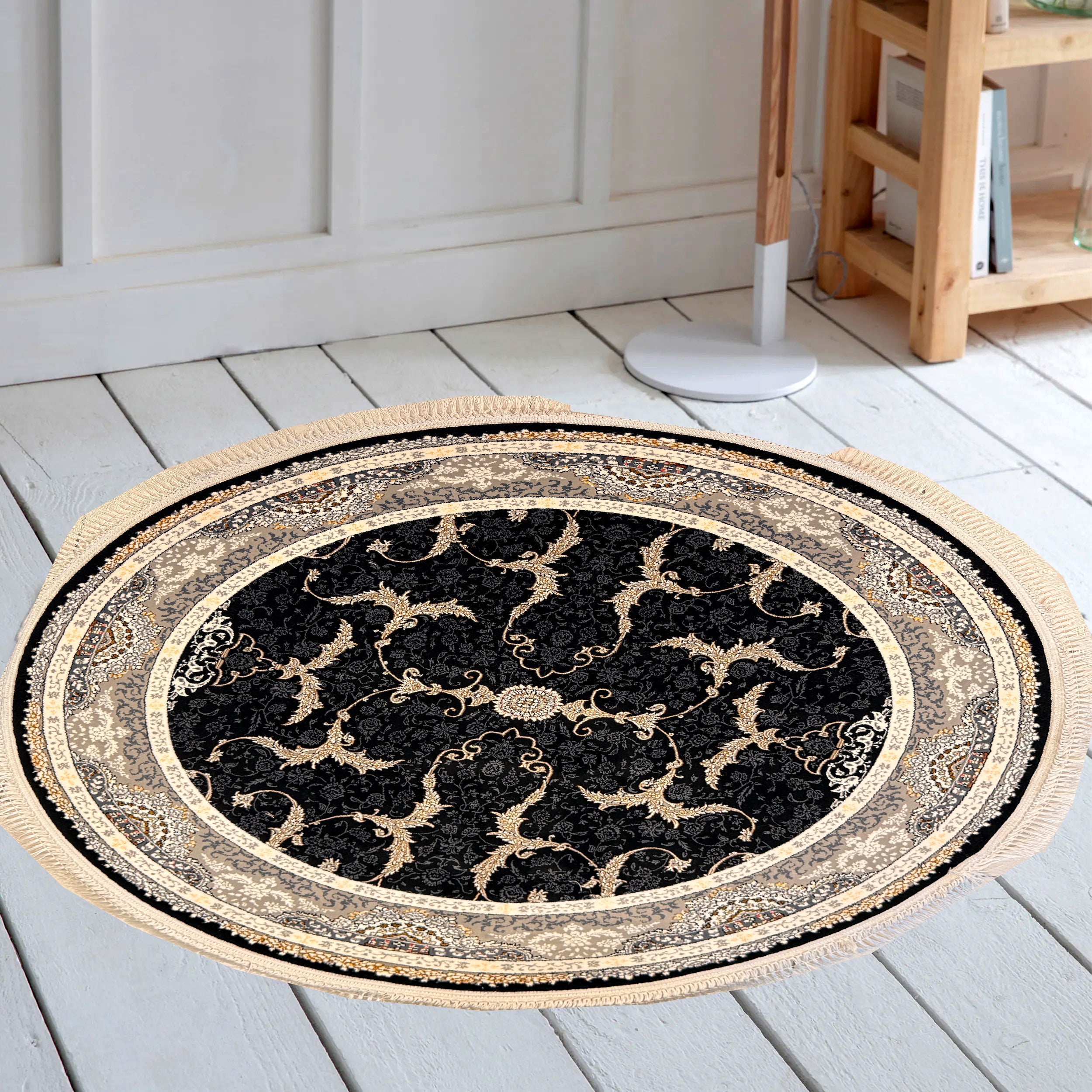 Lotoos 700 Reed Round Rug - GLARA HOME