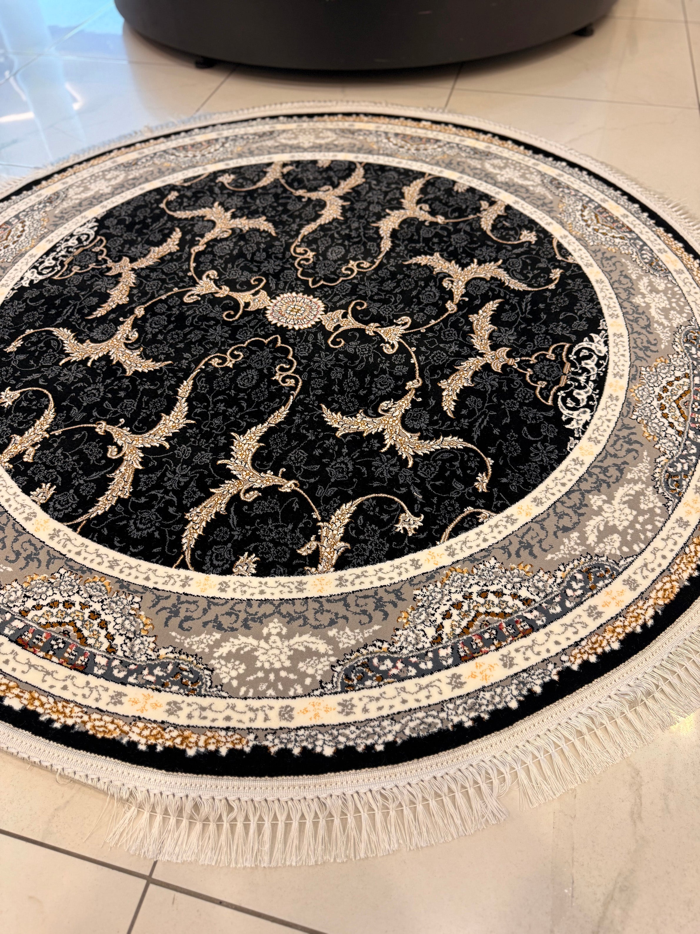Lotoos 700 Reed Round Rug - GLARA HOME