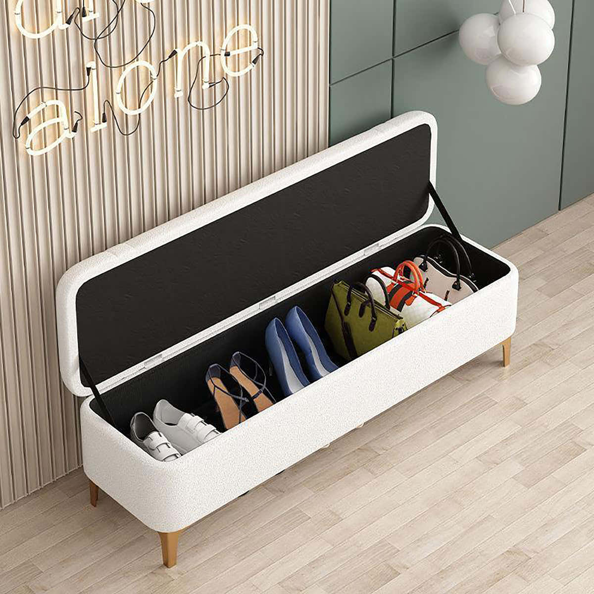 Luxe Haven Storage Bench (MX-22) - GLARA HOME