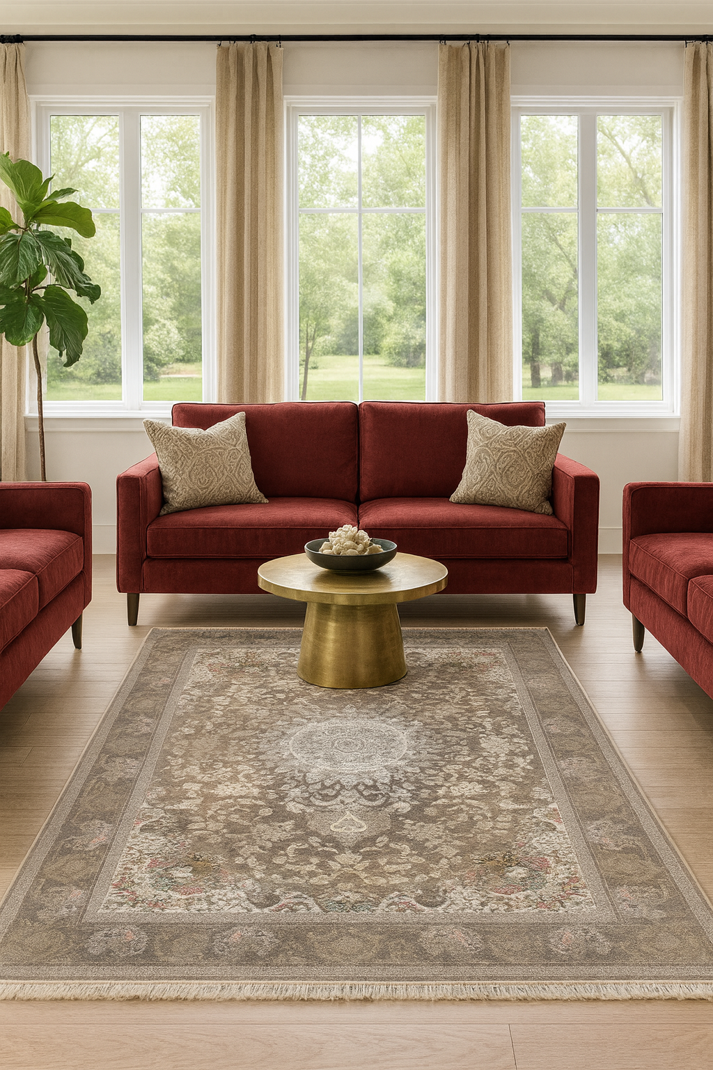 Mahestan Vintage 1500 Reed Persian Rugs ( Code 3 ) - GLARA HOME