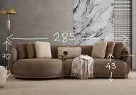 Matiz Vision Modern Sectional Sofa – Turkish Luxury Design - GLARA HOME
