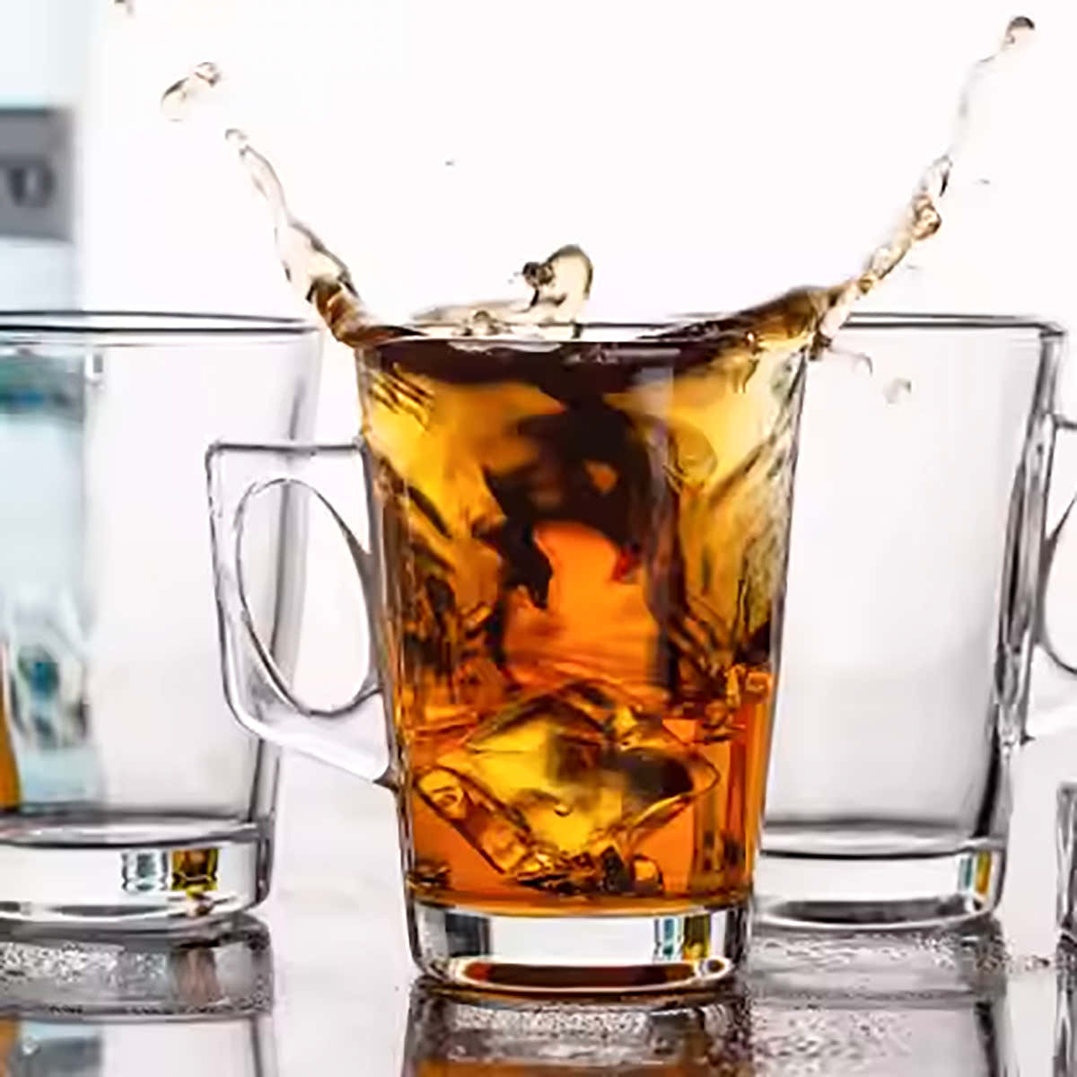 Minimalist 130ml Clear Glass Mug – Elegant & Versatile Design 6 PCS Per Box (RTL-15) - GLARA HOME