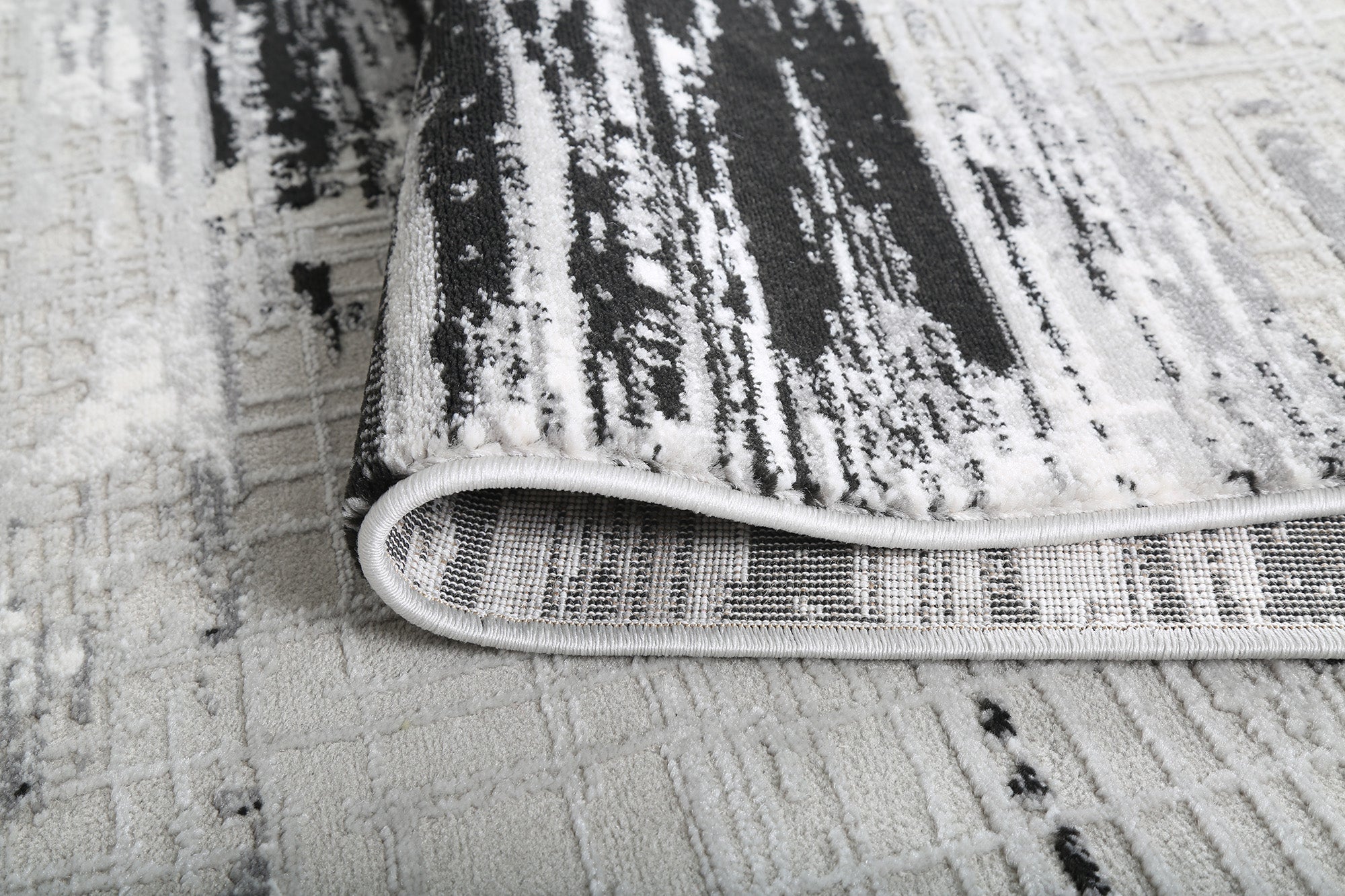 Monochrome Serenity Modern Area Rug (HGR-18) - GLARA HOME