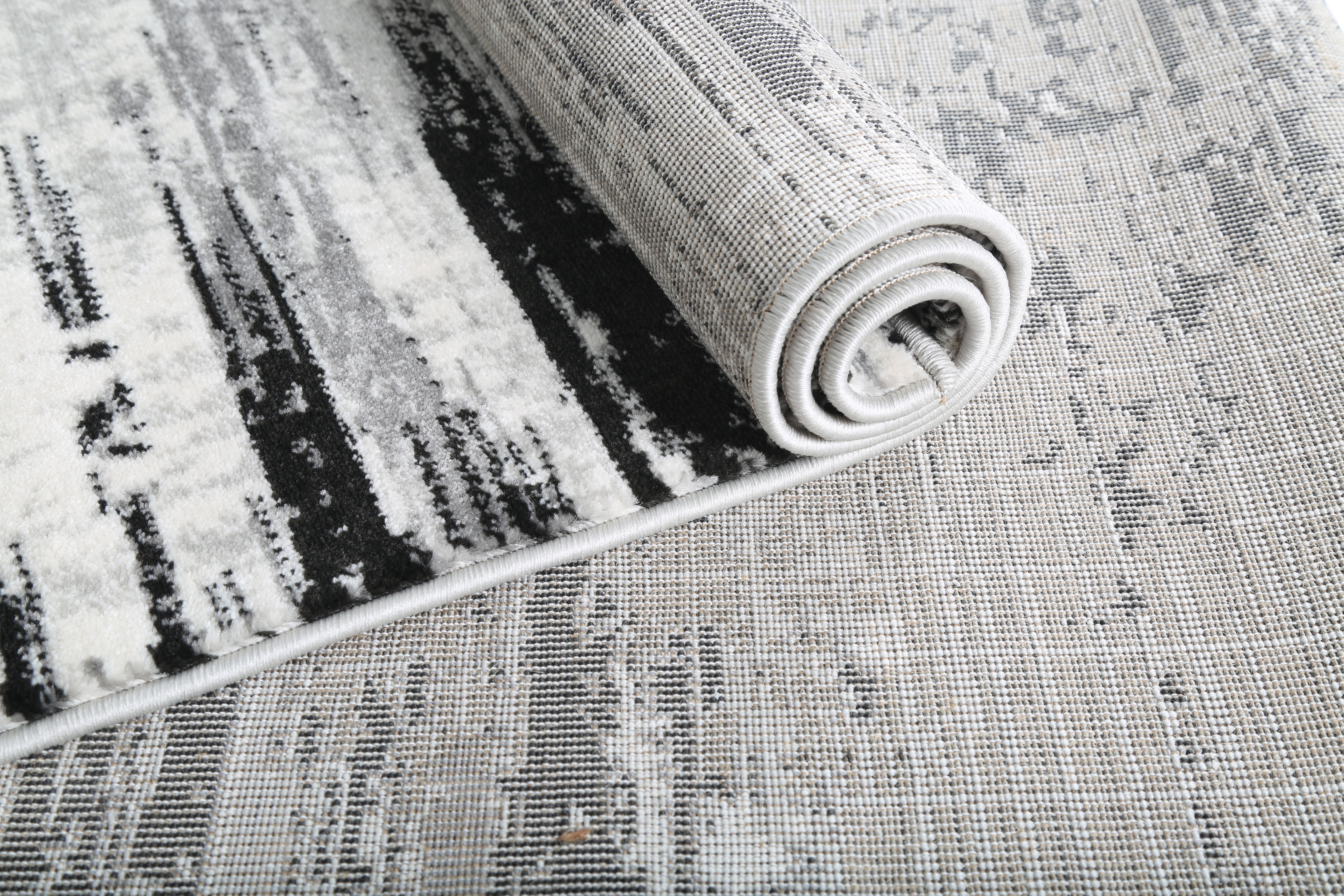 Monochrome Serenity Modern Area Rug (HGR-18) - GLARA HOME