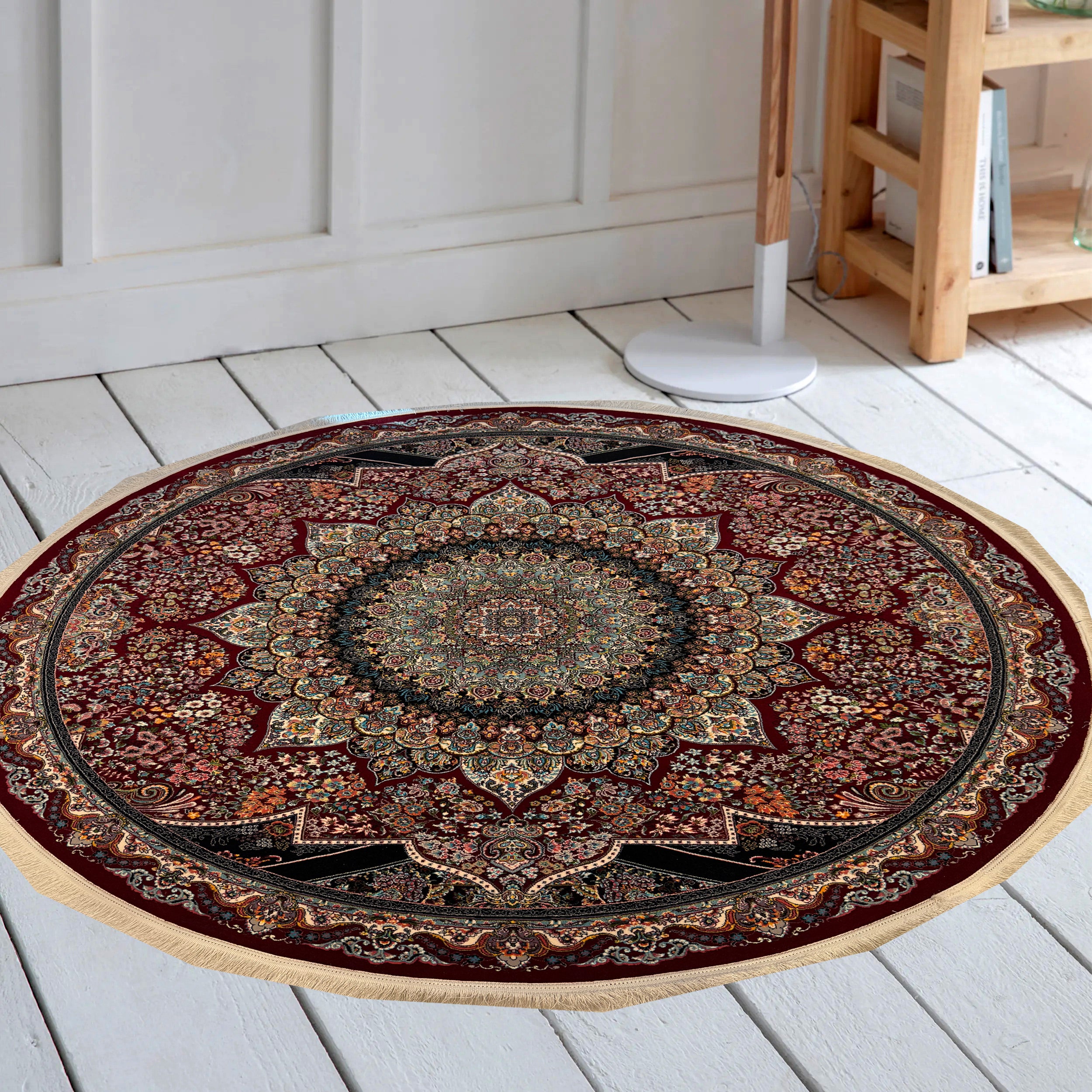 PARHAM 700 Reed Round Rug - GLARA HOME