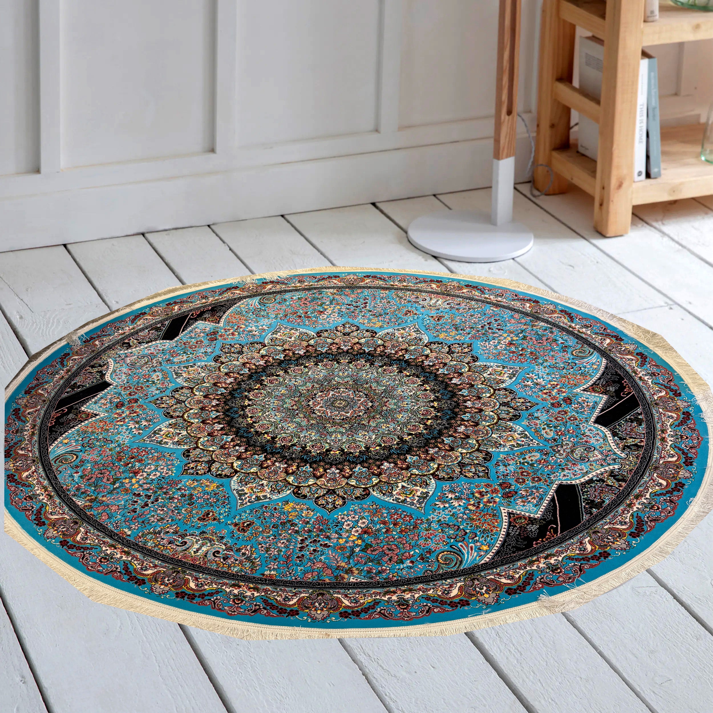 PARHAM 700 Reed Round Rug - GLARA HOME