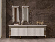 Palermo Console ( Gold ) - GLARA HOME