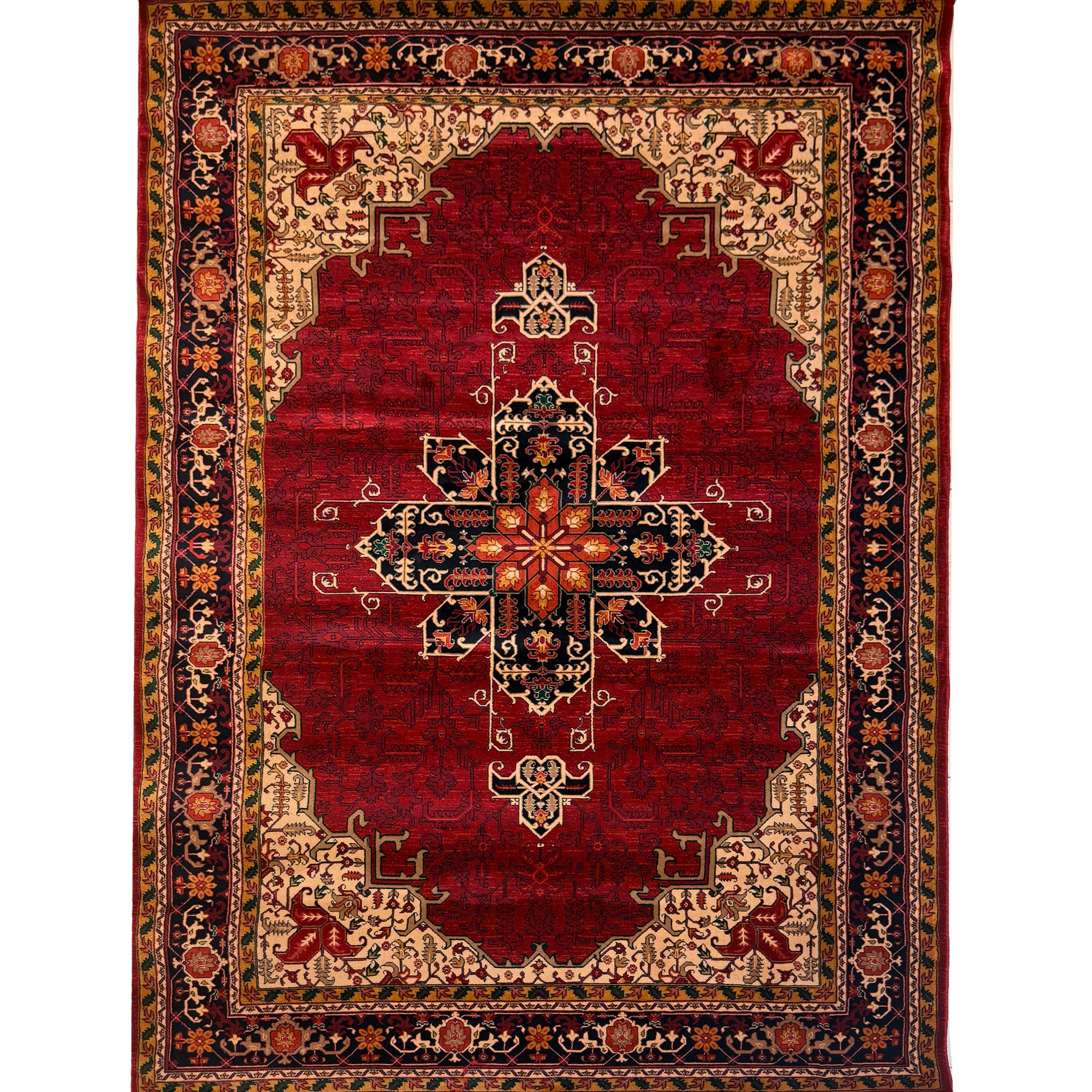 Persian Qashqai Red Area Rug ( Code 280 ) - GLARA HOME