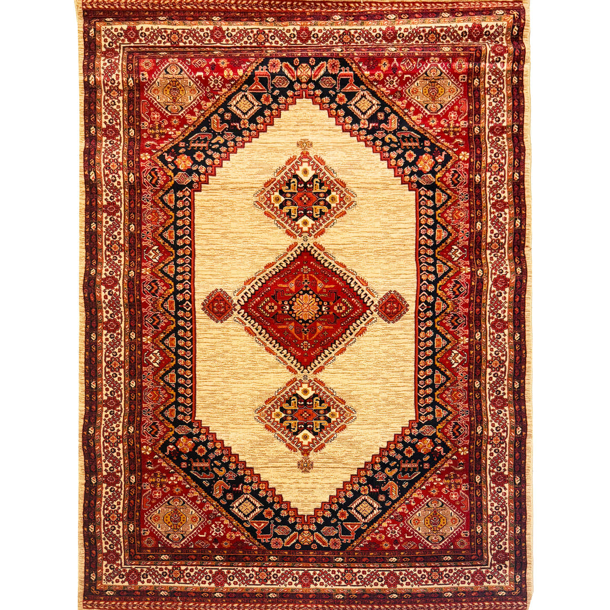 QASHQAI 700 Reed Classic Persian Area Rug ( Code 261 ) - GLARA HOME