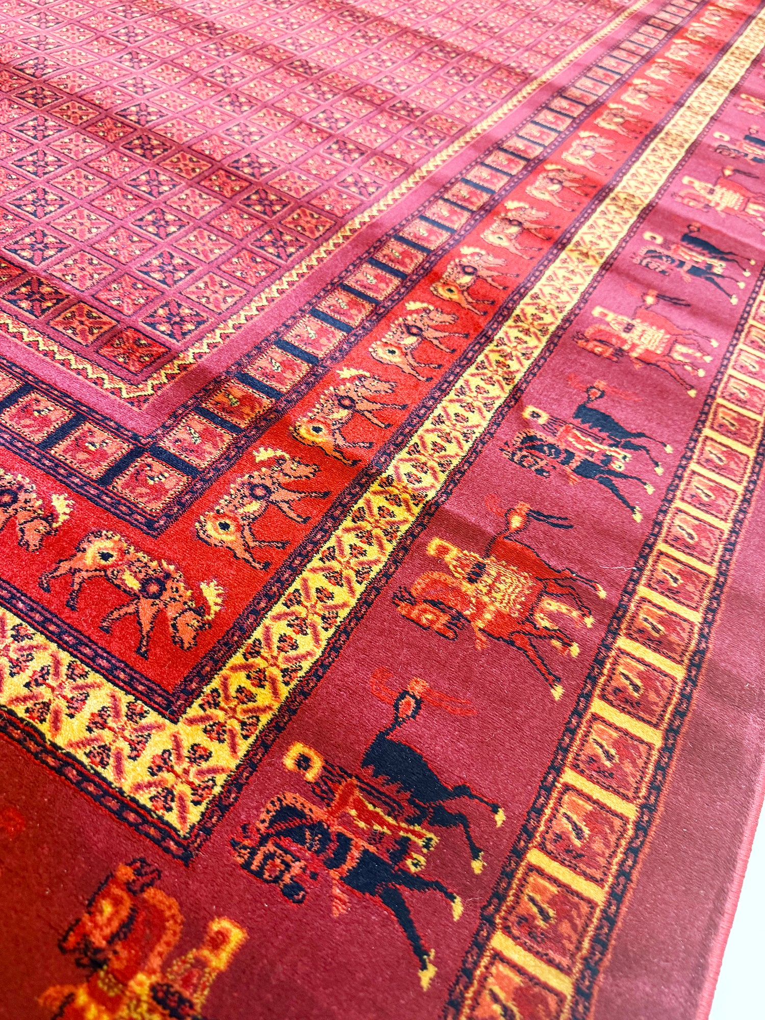 QASHQAI 700 Reed Traditional Persian Machine Made Rug ( Code 234 ) - GLARA HOME