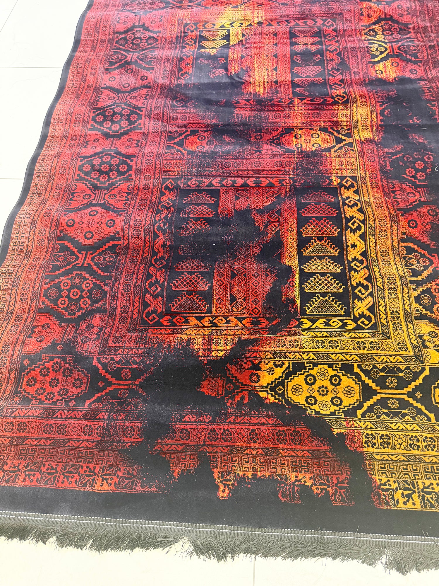 Qashqai Vintage 700 Reed  Persian Rug  ( Code 227 ) - GLARA HOME