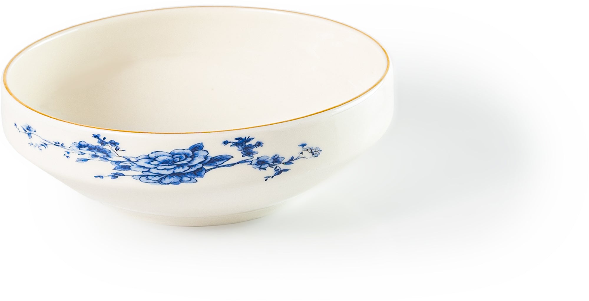 Royal Blue 26-Pieces Bone China Dinner Set – 24K Gold Rim & Floral Elegance (SD-261) - GLARA HOME