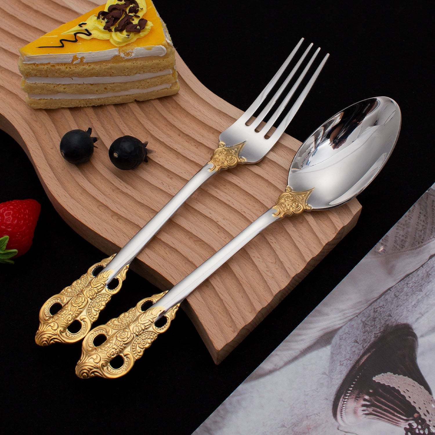 Royal Heritage Gold Flatware Set - GLARA HOME