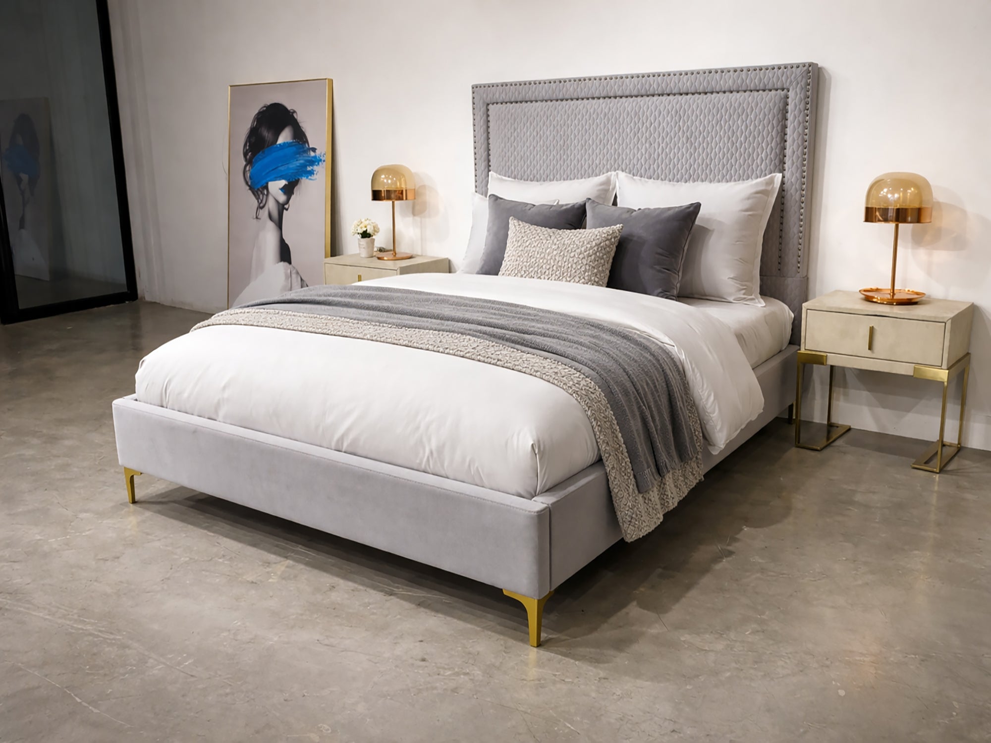 SK 76 Bedframe - GLARA HOME