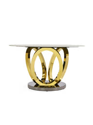 TB16 Dining Table (White porcelain) - GLARA HOME