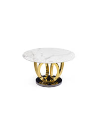 TB16 Dining Table (White porcelain) - GLARA HOME