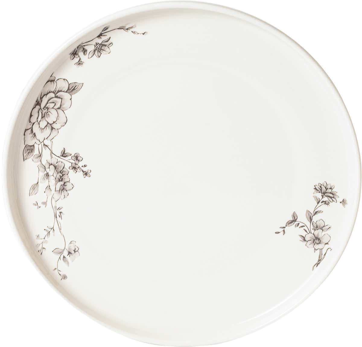 Timeless Grey Floral 26-Pieces Bone China Dinner Set – Modern Elegance (SD-262) - GLARA HOME