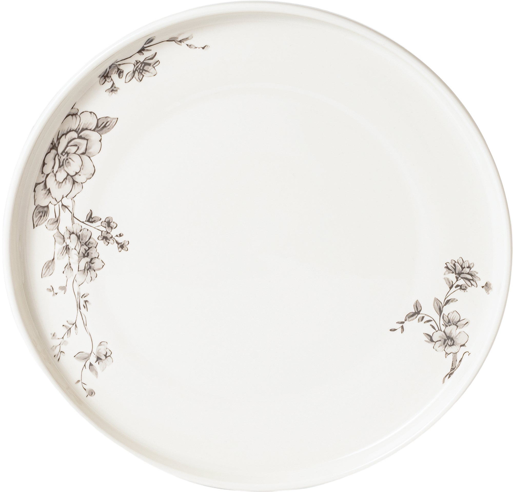 Timeless Grey Floral 26-Pieces Bone China Dinner Set – Modern Elegance (SD-262) - GLARA HOME
