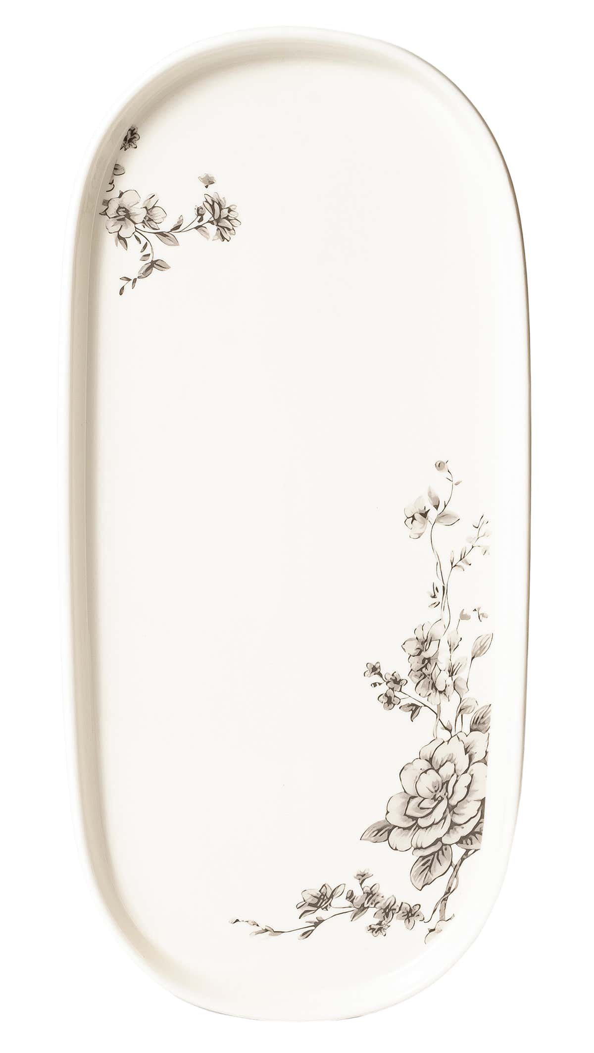 Timeless Grey Floral 26-Pieces Bone China Dinner Set – Modern Elegance (SD-262) - GLARA HOME