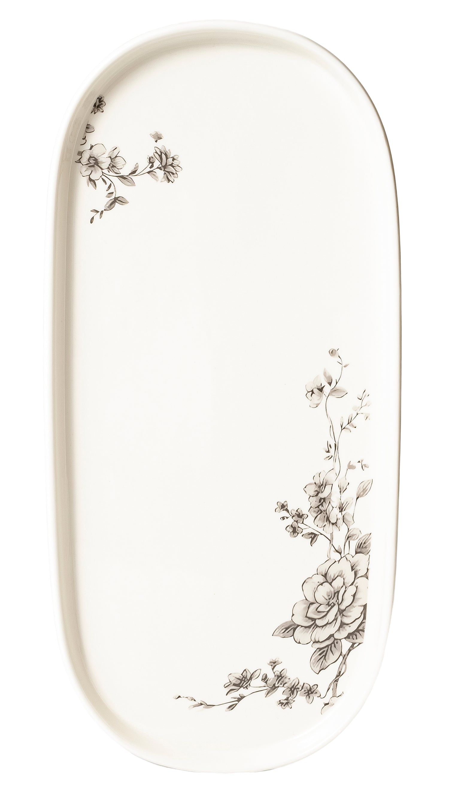 Timeless Grey Floral 26-Pieces Bone China Dinner Set – Modern Elegance (SD-262) - GLARA HOME