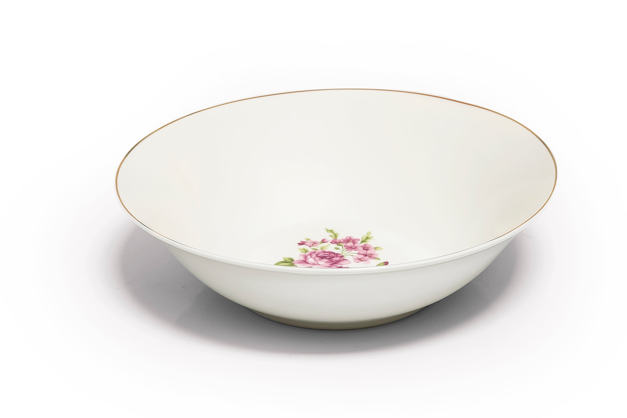 Vintage Rose 26-Piece Bone China Dinner Set – Elegant Floral Design with Gold Rim (SD-265) - GLARA HOME