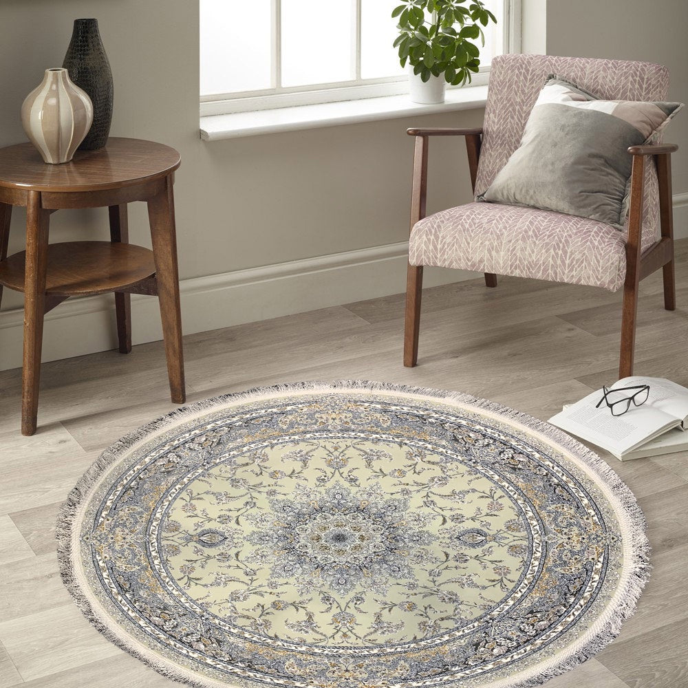 Tida 1200 Reed Persian Round Rug - GLARA HOME