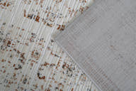 Aurelia Ivory & Rust Textured Area Rug – FF-04 — original backing and edge detail