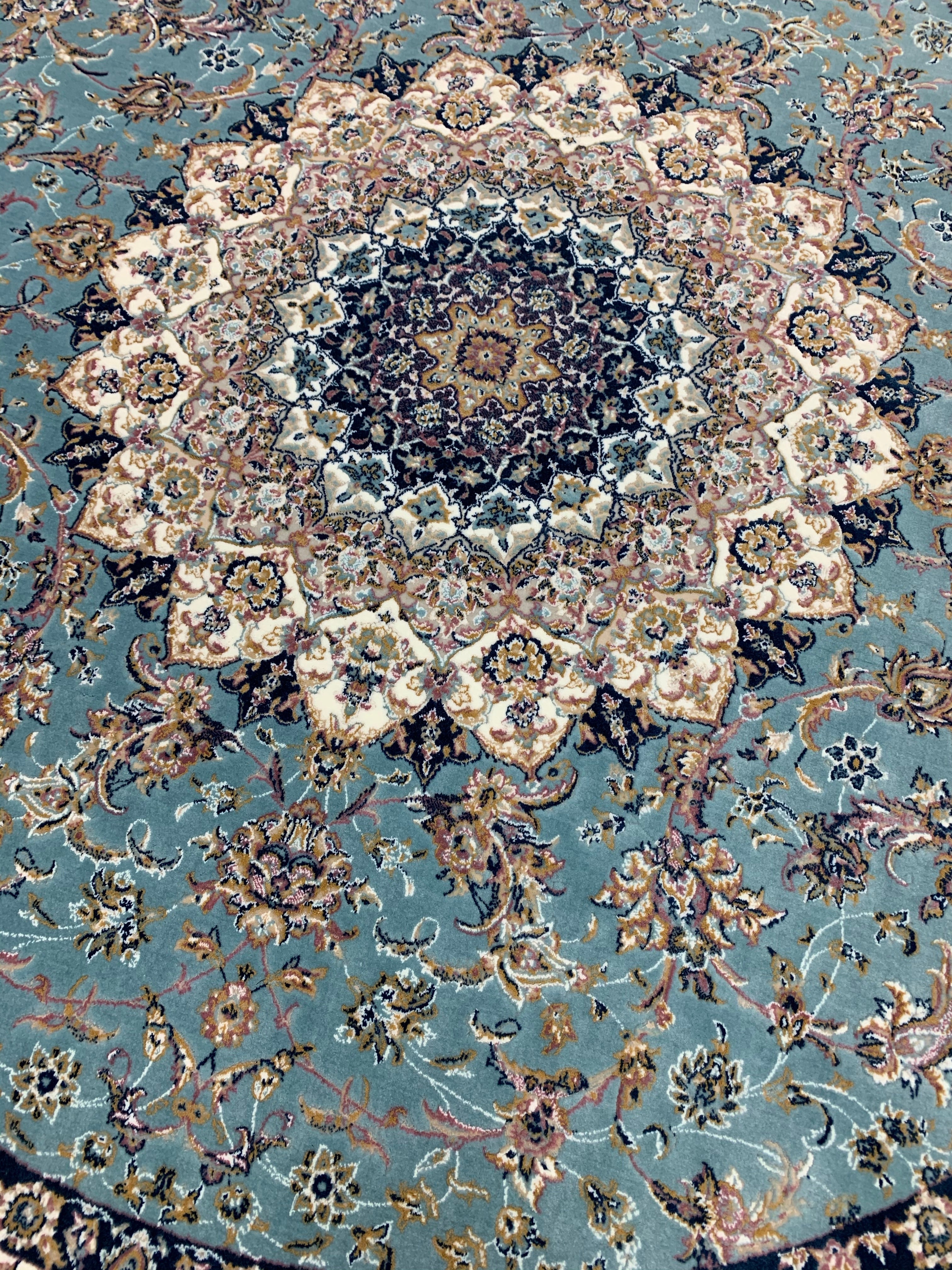 Isfahan 1250 Reed Round Rug - GLARA HOME