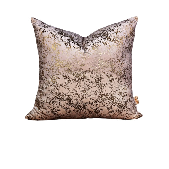 P1008 Luxury Metallic Cream Velvet Throw Pillow Cover ( Cushion Cover)